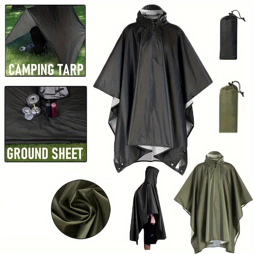 3-in-1 Outdoor Raincoat Poncho ⛺🌧️