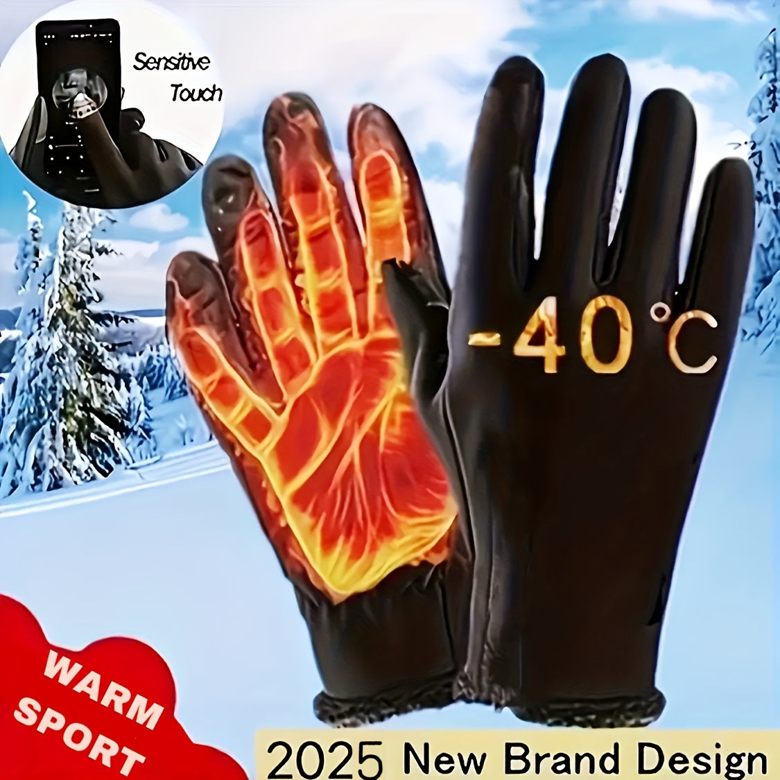 Thermal Touchscreen Activity Gloves