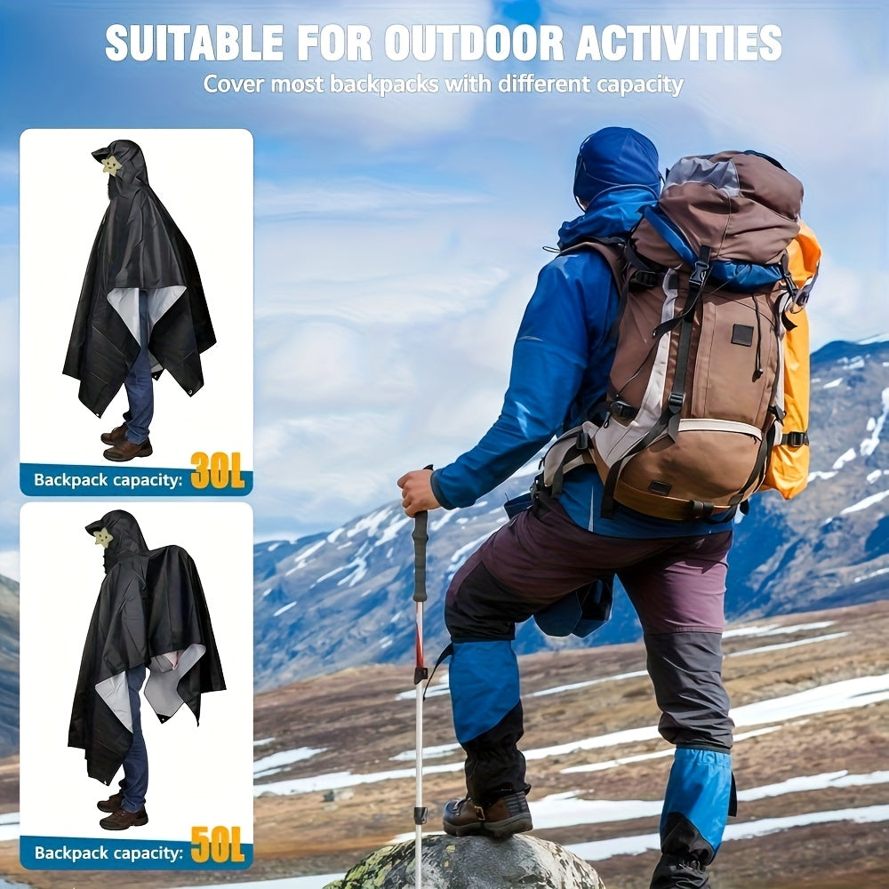 3-in-1 Outdoor Raincoat Poncho ⛺🌧️