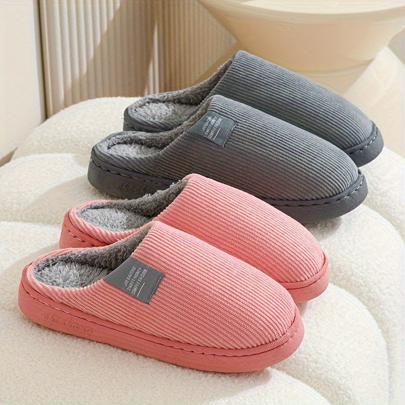 Unisex Corduroy House Slippers