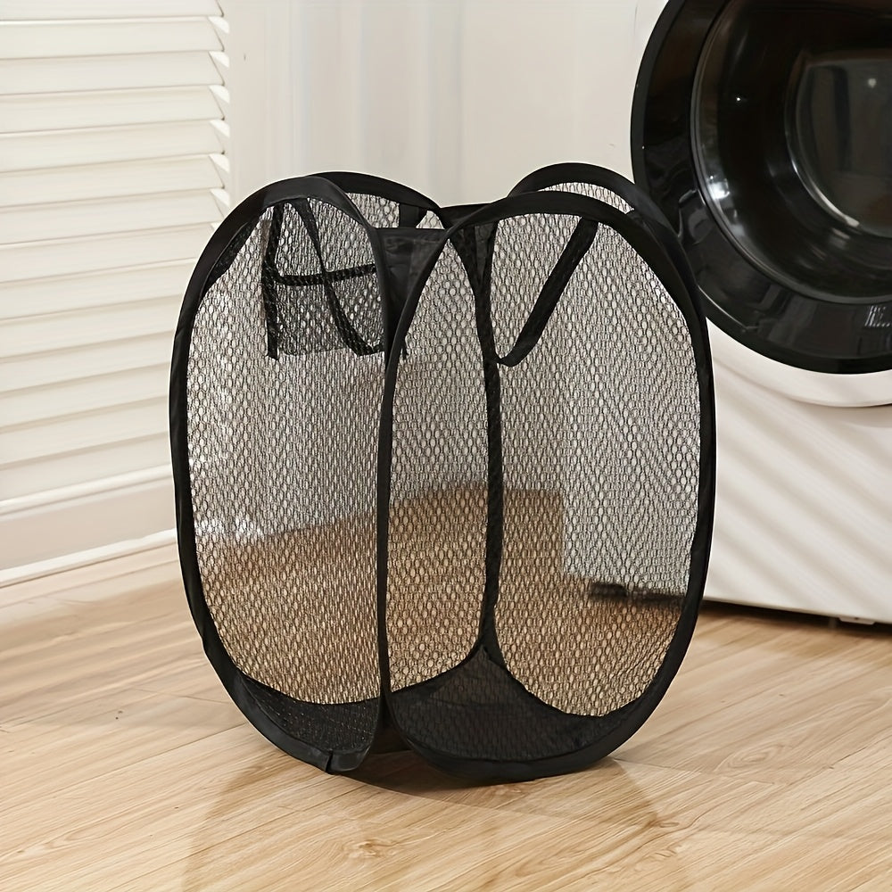 Pop-Up Mesh Laundry Hamper with Handles 🧺✨