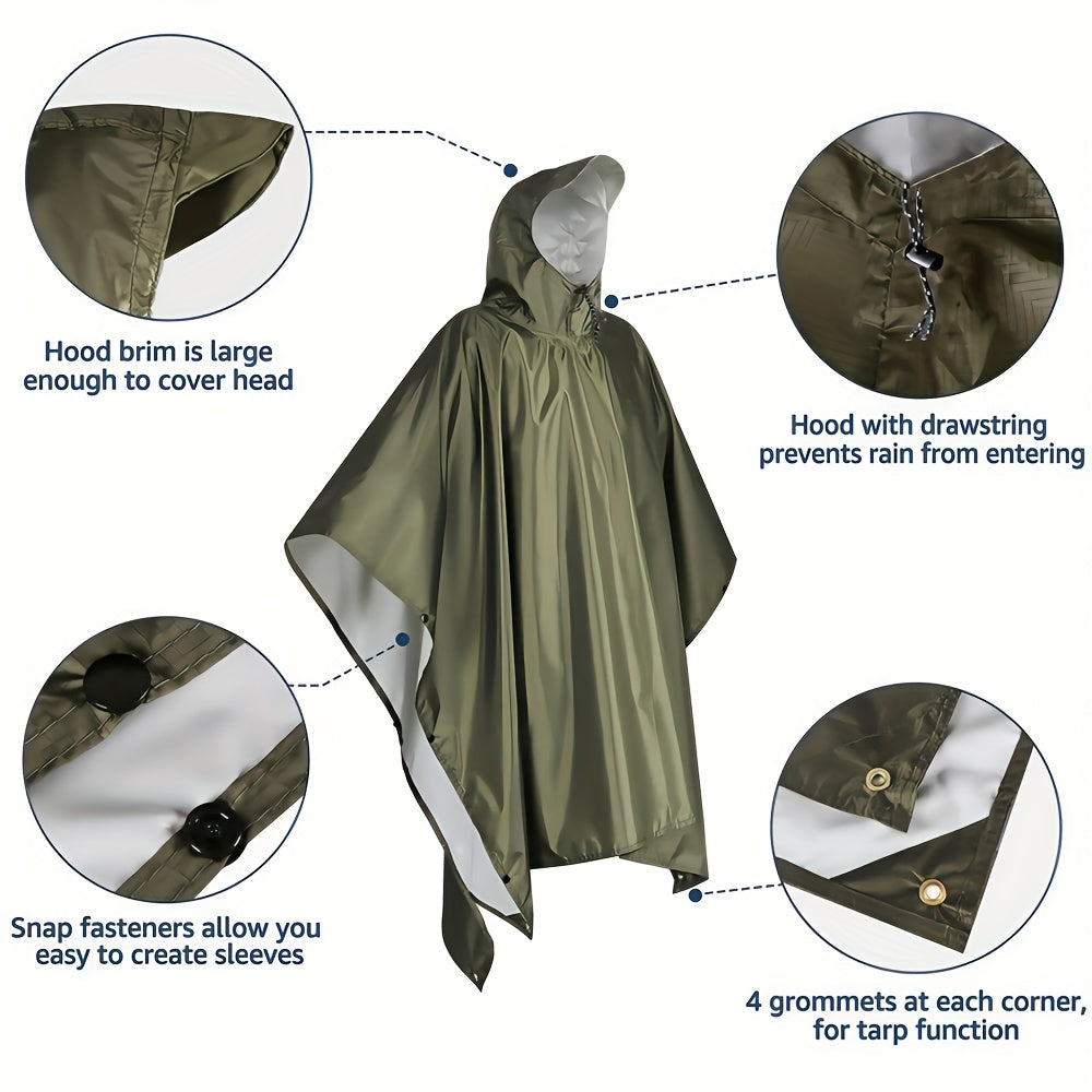 3-in-1 Outdoor Raincoat Poncho ⛺🌧️