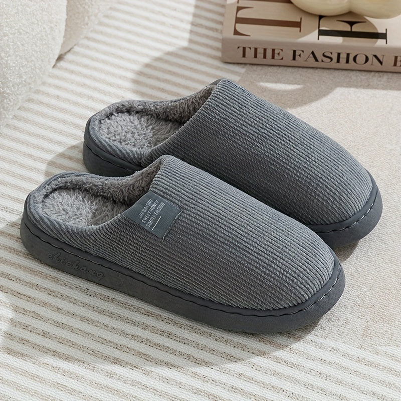 Unisex Corduroy House Slippers