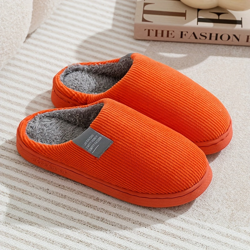 Unisex Corduroy House Slippers