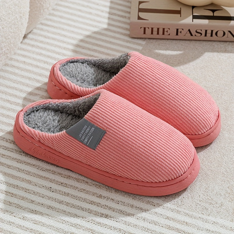 Unisex Corduroy House Slippers
