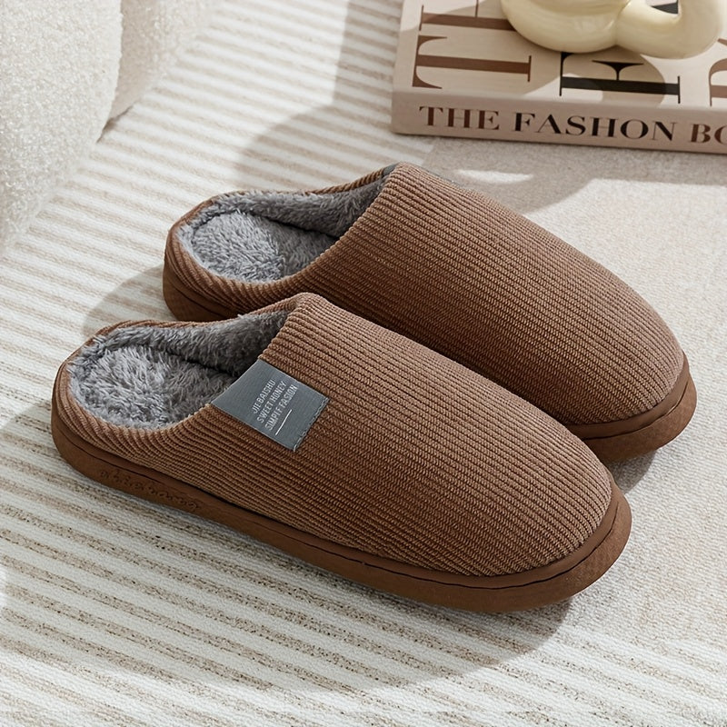 Unisex Corduroy House Slippers