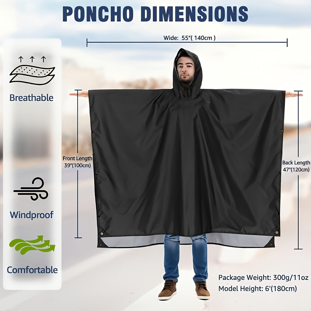 3-in-1 Outdoor Raincoat Poncho ⛺🌧️