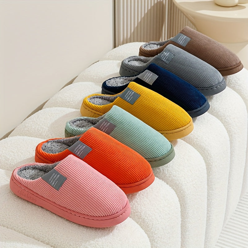 Unisex Corduroy House Slippers