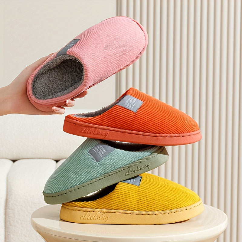 Unisex Corduroy House Slippers