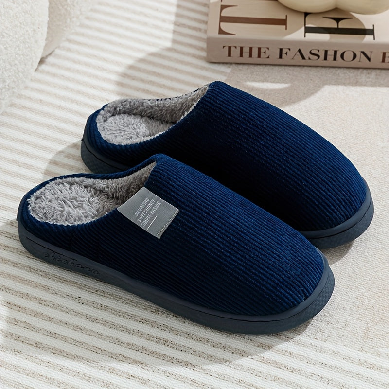 Unisex Corduroy House Slippers